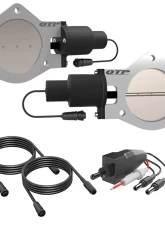 4.00 Inch Dual QTEC Electric Cutout Combo Kit Quick Time Performance                                     - QTEC80CP - Image 7