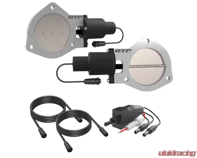 4.00 Inch Dual QTEC Electric Cutout Combo Kit Quick Time Performance - QTEC80CP
