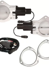 Dual 4.00 Inch QTEC Electric Cutout Valves with Flanges Quick Time Performance                                     - QTEC80F - Image 2