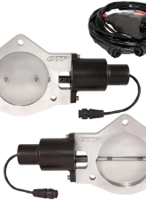 Dual 4.00 Inch QTEC Electric Cutout Valves Quick Time Performance                                     - QTEC80 - Image 2