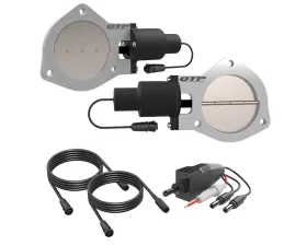 Dual 4.00 Inch QTEC Electric Cutout Valves Quick Time Performance