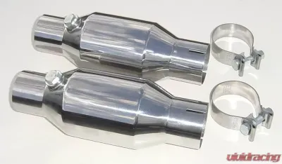 Pypes Exhaust Universal High Flow 2.5" Metallic Substrate Mini Catalytic Converters - CVM11K
