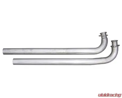 Pypes Exhaust 2.5" 409 Stainless Mandrel-Bent Downpipes w/ Standard 3-Bolt Pontiac 1964-1981 - DGA13S