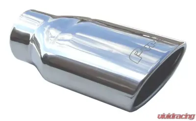 Pypes Exhaust 3" To Oval 6" x 3" Clamp-On Polished Stainless Steel Pair Tail Pipe Tip Set - EVT28