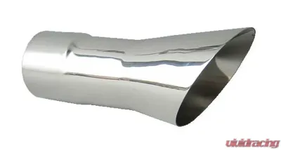 Pypes Exhaust 2.5" Trumpet Clamp-On Polished Stainless Steel Pair Tail Pipe Tip Set Oldsmobile 442 1968-1972 - EVT34