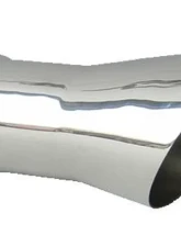 Pypes Exhaust 3" Trumpet Clamp-On Polished Stainless Steel Pair Tail Pipe Tip Set Oldsmobile 442 1968-1971                                     - EVT35 - Image 2