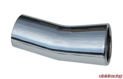 Pypes Exhaust 2.5" Slip Fit Dog Leg Clamp-On Polished Stainless Steel Pair Tail Pipe Tip Set Pontiac GTO 1969 - EVT42