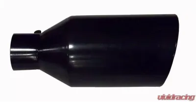 Pypes Exhaust Tip 5in x 7in 18in Rolled Blk Weld-on EVT507B