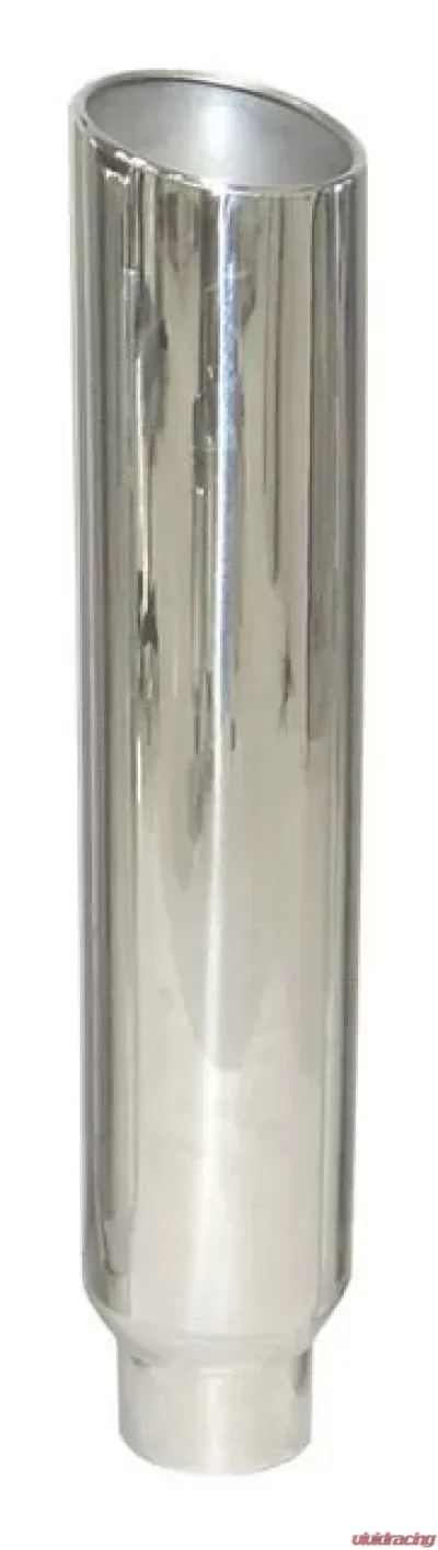 Pypes Exhaust 5" OD x 8" OD x 36" 8" Tip Clamp-On Polished Stainless Steel Stack Pipe - EVT508-36