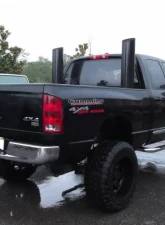 Pypes Exhaust Black 5" ID x 8" OD x 36" L 8" Tip Clamp-On Stainless Steel Stack Pipe                                     - EVT508-36B - Image 2