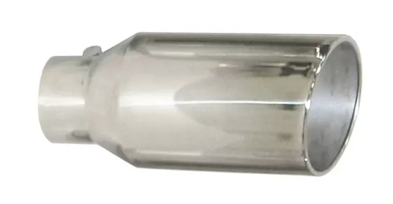 Pypes Exhaust 5" ID x 8" OD x 18" L-Bolt On Polished Stainless Steel Tail Pipe Tip - EVT508