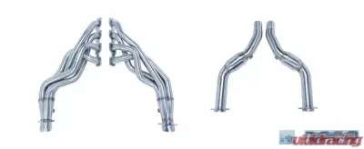 Pypes Exhaust Header 1-7/8" Primary 30" Collector Long Tube Catted Downpipes Stainless Steel Polished - HDR40SK-1