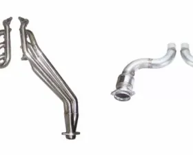 Pypes Exhaust Long Tube Header Kit With Catalytic Converters 304 Stainless Ford Mustang GT 2018-2023