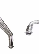 Pypes Exhaust Long Tube Header Kit With Catalytic Converters 304 Stainless Ford Mustang GT 2018-2023                                     - HDR79SK-1 - Image 2