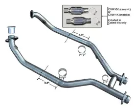 Pypes Exhaust H-Pipe Catted 2.5