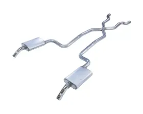 Pypes Exhaust Crossmember-Back X-Pipe Exhaust Split Rear Dual Exit 2.5
