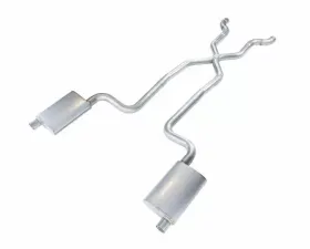 Pypes Exhaust Crossmember-Back X-Pipe ExhaustSplit Rear Dual Exit 2.5