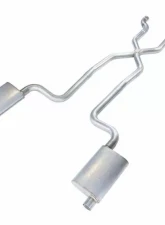 Pypes Exhaust Crossmember-Back X-Pipe ExhaustSplit Rear Dual Exit 2.5" No Muffler Chevrolet Corvette 1968-1973                                     - SCC12 - Image 2