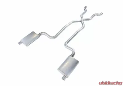 Pypes Exhaust Crossmember-Back X-Pipe ExhaustSplit Rear Dual Exit 2.5" No Muffler Chevrolet Corvette 1968-1973 - SCC12