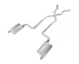 Pypes Exhaust Crossmember-Back X-Pipe ExhaustSplit Rear Dual Exit 2.5