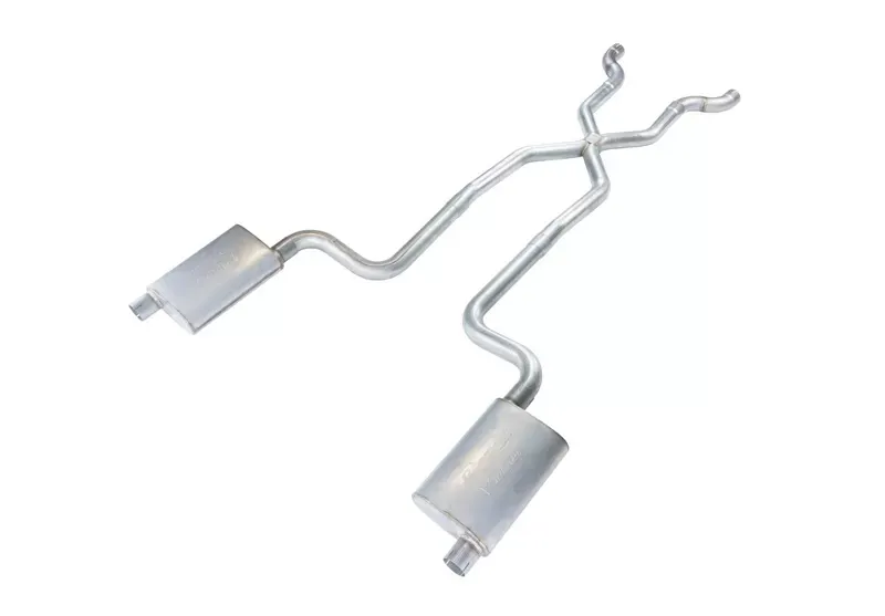 Pypes Exhaust Crossmember-Back X-Pipe ExhaustSplit Rear Dual Exit 2.5" Violator Mufflers Chevrolet Corvette 1968-1973 - SCC12V