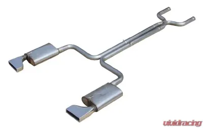 Pypes Exhaust 409 Stainless Race Pro Mufflers 2.5" Crossmember Back Exhaust Kit With X-pipe Chevrolet Corvette C4 1986-1991 - SCC40R