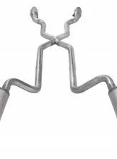 Pypes Exhaust Crossmember-Back X-Pipe Dual Exhaust 2.5" Street Pro Mufflers Catalytic Converter Chevrolet Corvette C3 1975-1980                                     - SCC910SE - Image 2