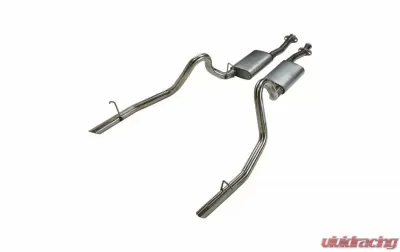 Pypes Exhaust Catback Dual Exhaust 2.5" Violator Mufflers Stainless Steel Ford Mustang | LX 1979-1997 - SFM13V