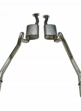 Pypes Exhaust Catback Dual Exhaust 2.5" Violator Mufflers Stainless Steel Ford Mustang | LX 1979-1997                                     - SFM13V - Image 2