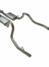 Pypes Exhaust Catback Dual Exhaust 2.5" Violator Mufflers Stainless Steel Ford Mustang | LX 1979-1997                                     - SFM13V - Image 3