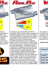 Pypes Exhaust Crossmember-Back Hybrid Exhaust 3 x 2.5" X-Pipe Violator Muffler Ford Mustang 1971-1973                                     - SFM34V - Image 2