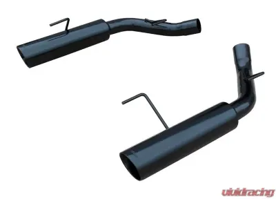 Pypes Exhaust Pype Bomb Series Axle Back Dual Exhaust 4" Black Tips Stainless Steel Ford Mustang GT | Shelby 2005-2010 - SFM60MSB