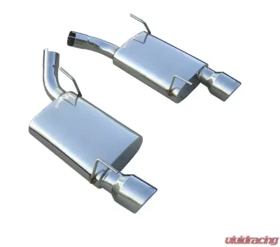 Pypes Exhaust Violator Series Axle Back Muffler System Dual Exit 4" Polished Tips Stainless Steel Ford Mustang GT | Shelby 2005-2010 - SFM60VS