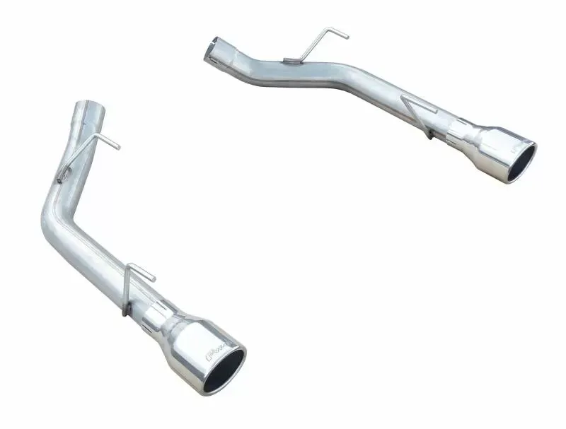 Pypes Exhaust Dual Exit 2.5" And Tailpipe Stainless Steel Polished Tips Axle Back System - SFM62SS