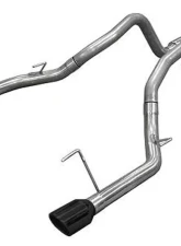 Pypes Exhaust Catback Mid Muffler Dual Exhaust 2.5" M80 Mufflers 4" Black Tips Stainless Steel Ford Mustang GT 2005-2010                                     - SFM66BLK - Image 3