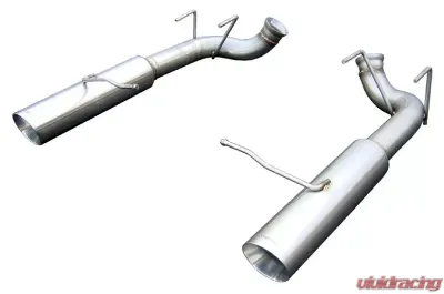 Pypes Exhaust Pype Bomb Series Axle Back Dual Exhaust 4" Polished Tips Stainless Steel Ford Mustang GT 2011-2014 - SFM76MS