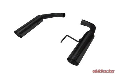 Pypes Exhaust Pype Bomb Series Stainless Black Axle Back Dual Exhaust w/ 4" Black Tips Ford Mustang GT 2015-2022 - SFM81MSB