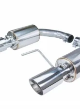 Pypes Exhaust Axle Back Dual Exhaust 3" Polished Tips Polished Stainless Steel Ford Mustang V6 | Ecoboost 2015-2022                                     - SFM84MS - Image 5