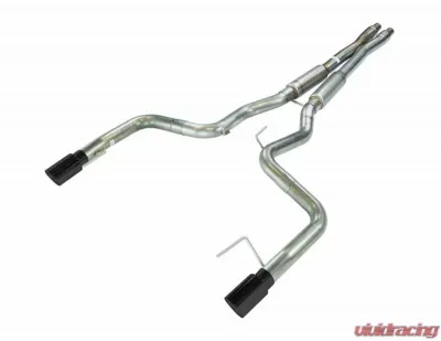 Pypes Exhaust Stainless Catback Dual Exhaust w/ 4" Black Tips & X-Pipe Ford Mustang GT 2015-2022 - SFM86MXB
