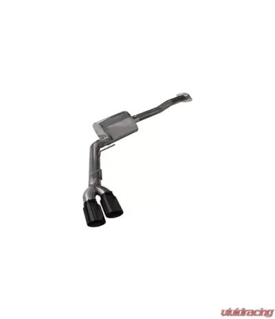 Pypes Exhaust Catback Exhaust Split Rear Dual Exit 3 x 3" Intermediate And Tail Pipe 4.5" Black Tip Muffler Ford F150 2015-2020 - SFT29RB