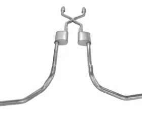 Pypes Exhaust Crossmember-Back X-Pipe Dual Exhaust 2.5