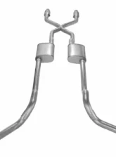 Pypes Exhaust Crossmember-Back X-Pipe Dual Exhaust 2.5" Race Pro Muffler Catalytic Converter Ford Truck 1975-1976                                     - SFT965RE - Image 4