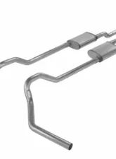 Pypes Exhaust Crossmember-Back X-Pipe Dual Exhaust 2.5" Race Pro Muffler Catalytic Converter Ford Truck 1975-1976                                     - SFT965RE - Image 2