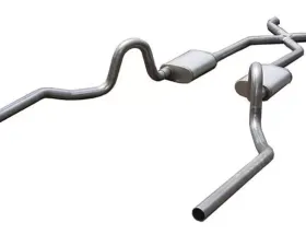 Pypes Exhaust Crossmember-Back X-Pipe Exhaust Split Rear Dual Exit 2.5