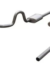 Pypes Exhaust Crossmember-Back X-Pipe Exhaust Split Rear Dual Exit 2.5" Street Pro Muffler GM A-Body 1964-1972                                     - SGA10S - Image 2