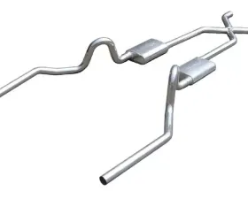Pypes Exhaust Crossmember-Back X-Pipe Exhaust Split Rear Dual Exit 2.5