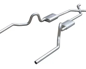 Pypes Exhaust Crossmember-Back X-Pipe Exhaust Split Rear Dual Exit 2.5