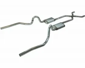 Pypes Exhaust Crossmember-Back X-Pipe Dual Split Rear Valance Exit 2.5