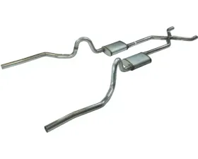 Pypes Exhaust Crossmember-Back X-Pipe Dual Split Rear Valance Exit 2.5