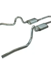 Pypes Exhaust Crossmember-Back X-Pipe Dual Split Rear Valance Exit 2.5" Street Pro Mufflers Pontiac GTO | Oldsmobile 442 1968-1972                                     - SGA12S - Image 2